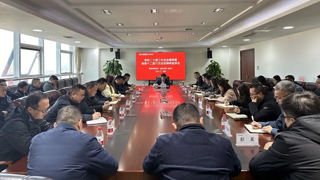 集團黨委委員、副總經(jīng)理楊金川到公司宣講黨的二十屆三中全會和省委十二屆六次全會精神